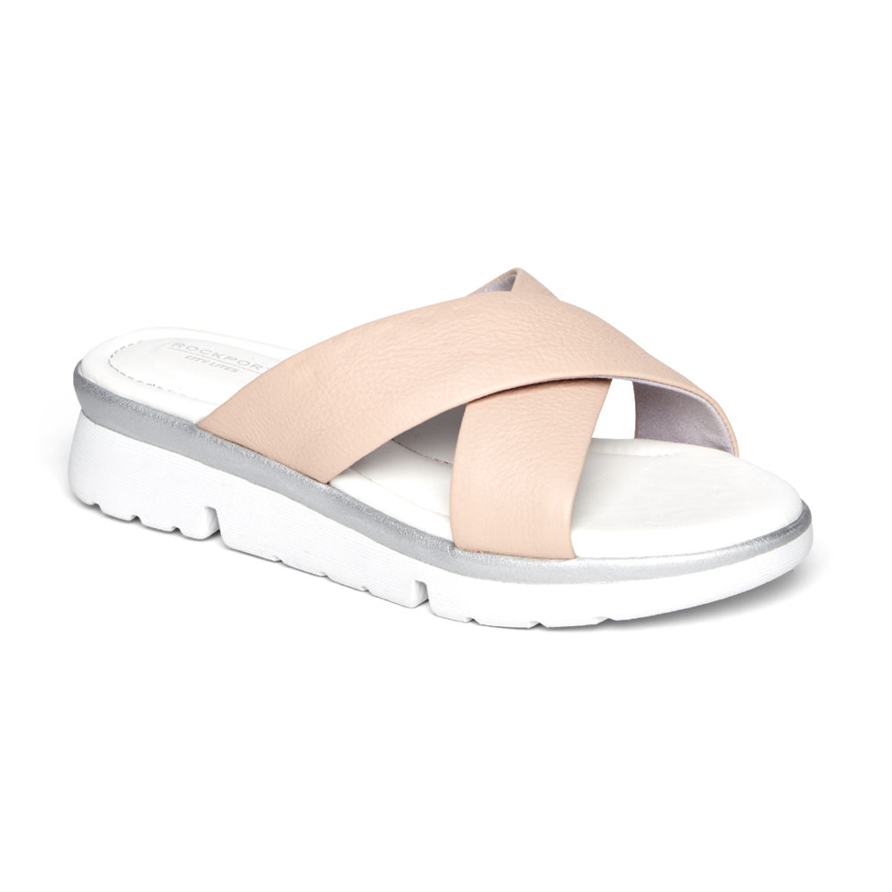 Sandálias Rockport Mulher Rosa/Branco - R-Evolution - 46913CDOR